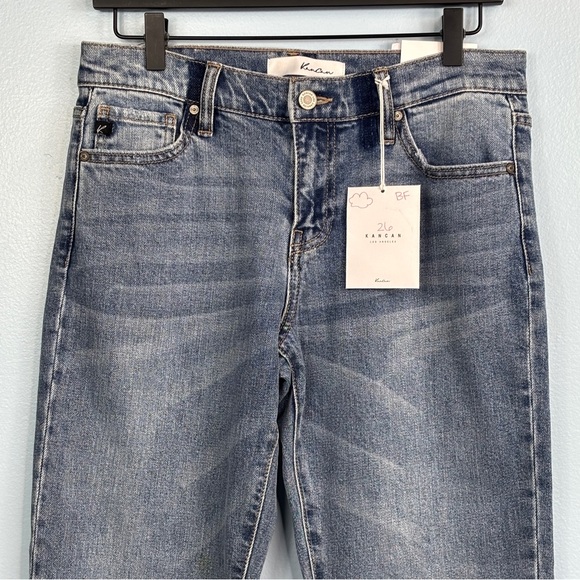 Kancan Lindsey Mid Rise Slim Boyfriend Jeans, Women's 26, NWT - Picture 2 of 9